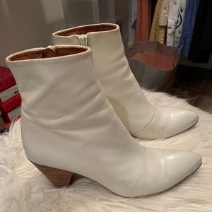 Free People Ivory Booties